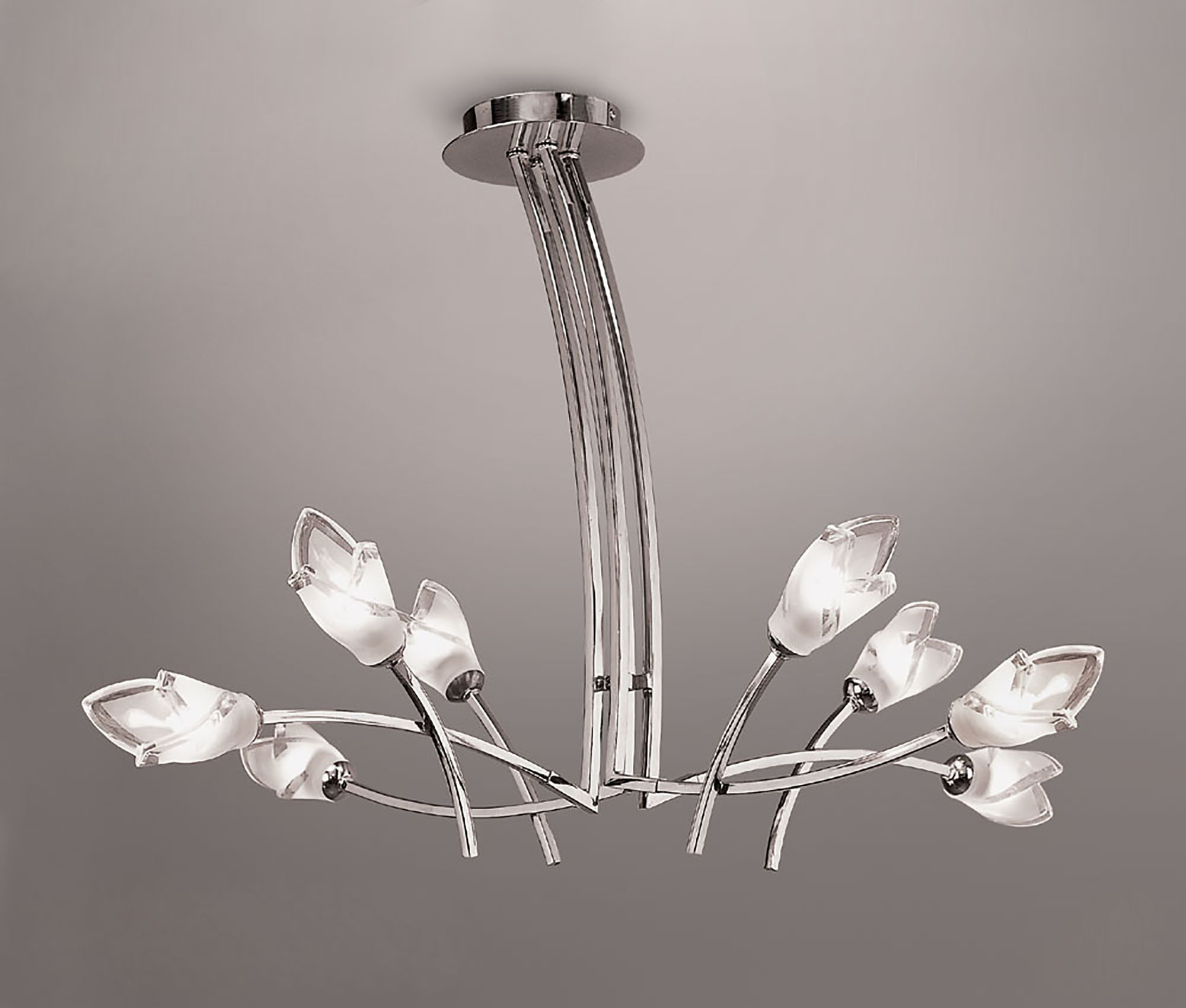 Pietra Polished Chrome Ceiling Lights Mantra Multi Arm Fittings